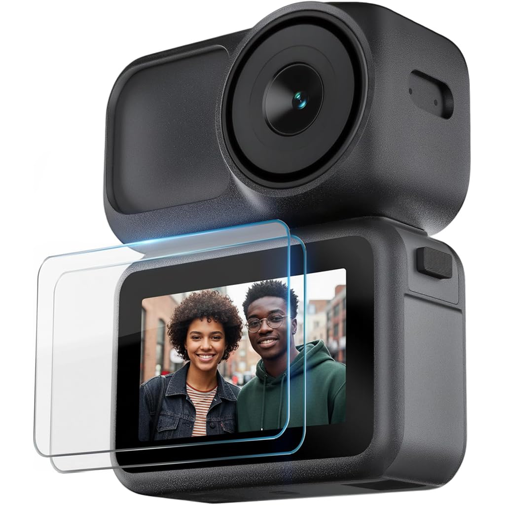 ZORBES® Compatible with Osmo Nano, Action Camera Screen Protector & Lens Cover Set, HD Tempered Glass Film with Anti-Scratch, Anti-Fingerprint, and High Transparency Protection