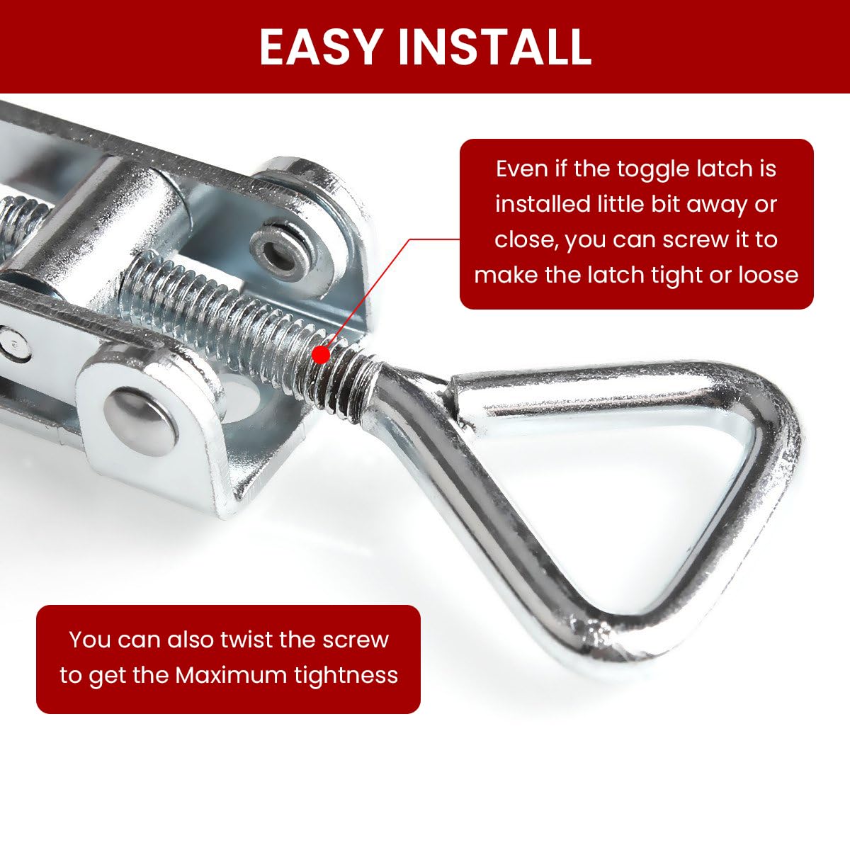 Serplex 6-Piece Adjustable Toggle Latches