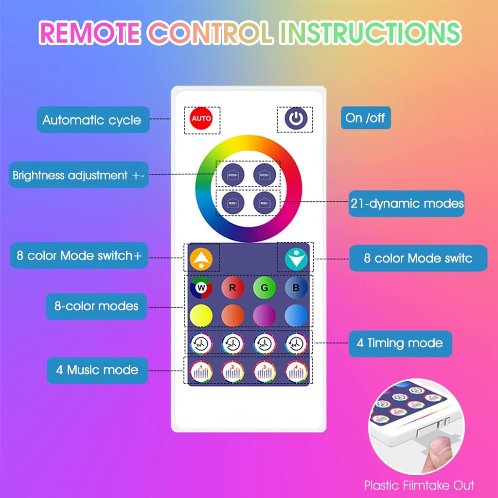 Verilux LED Light Strip for TV Background with Music Sync Bluetooth App Control | Works with Alexa and Google Assistant