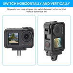 ZORBES® Magnetic Adapter Mount for DJI Action 5pro/4/3 Quick Release Adapter with Connection Adapter, for DJI Accessories, Attachable Tripod, Vlogging