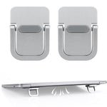 ZORBES® 2PCS Foldable Laptop Feet with Anti-slip Silicone-Silver