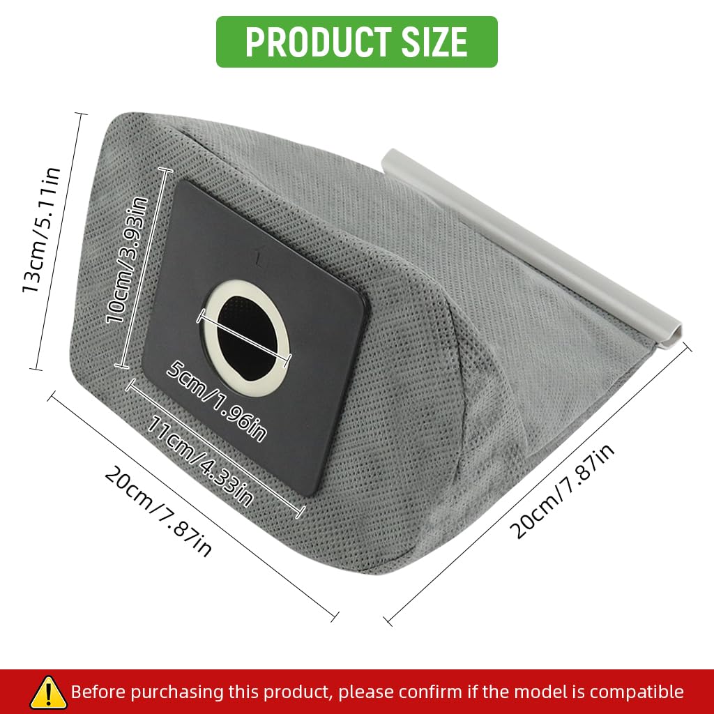 Verilux Dust Bag for Philips and Electrolux Vacuum Cleaner 11x10cm | Reusable Non Woven Fabric Replacement