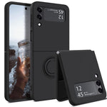 ZORBES® Phone Case for Samsung Galaxy Z Flip 3 5G Black(Only Phone Case)