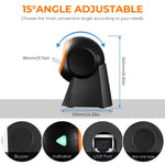 ZORBES® 2D Barcode Scanner, Symcode Omnidirectional Hands-Free Desktop Bar Code Scanner Support 1d 2D Qr Code, Automatic Sensing Barcode Machine for Supermarket Store Warehouse Factory