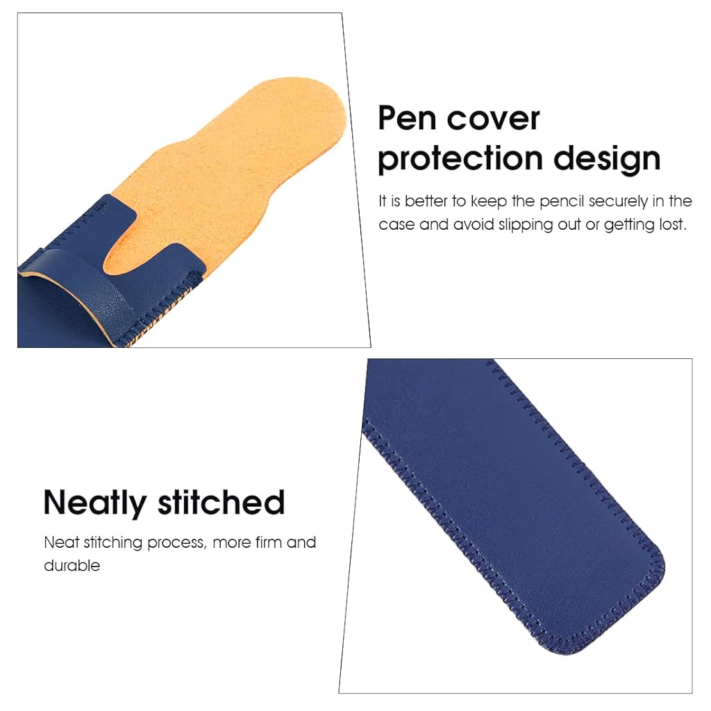 ZORBES® Leather Protective Pencil Cover for Apple Pencil 1st 2nd Generation Stylus Pen Sleeve 3PCS