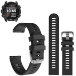 ZORBES® Silicone Watch Strap Fashion Black Watch Band for Forerunner 645/245 Universal 20mm Width Watch Straps Adjustable Wristband Watch Bands for Galaxy Watch 5/5 Pro Galaxy Watch 4 Vivoactive 3
