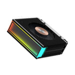 ZORBES® M.2 2280 ARGB Hard Drive Heatsink PWM Dual Fan Solid State Drive Radiator