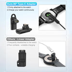 ZORBES® USB C to Garmin Adapter Garmin Charging Cable to Type C Adapter Universal Garmin Charging Cable Adapter Compatible with Garmin Fenix 7/7S/7X/6/6S/6X/5/5S/5X/Forerunner 245/255/Vivoactive 3/4