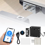 ZORBES® Anti-Theft Cupboard Lock Smart APP & NFC RFID Lock for Cabinet Lock for Drawer Steel Solid Lock Core Invisible Lock Cabinet Card Sensor with 5CM Sensing Distance Lock Smart Lock for Drawer