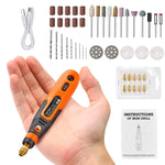 Verilux Mini Cordless Drill Machine for DIY Craft with 45pcs Kit and USB Rechargeable Design