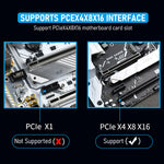 ZORBES M.2 SSD Heatsink Combo for PC and PS5 with Verilux NVMe PCI-E X4 Adapter | Aluminum 2280 Design featuring 30°C Cooling and Double-Sided Clip