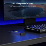 Verilux® Desktop Computer Power Switch, PC Power Switch Extension Kit Desktop Finger Slide ON/Off Touch Button Power Switch 7 Color with 2m Cables DIY Modification External Power Button Switch Button