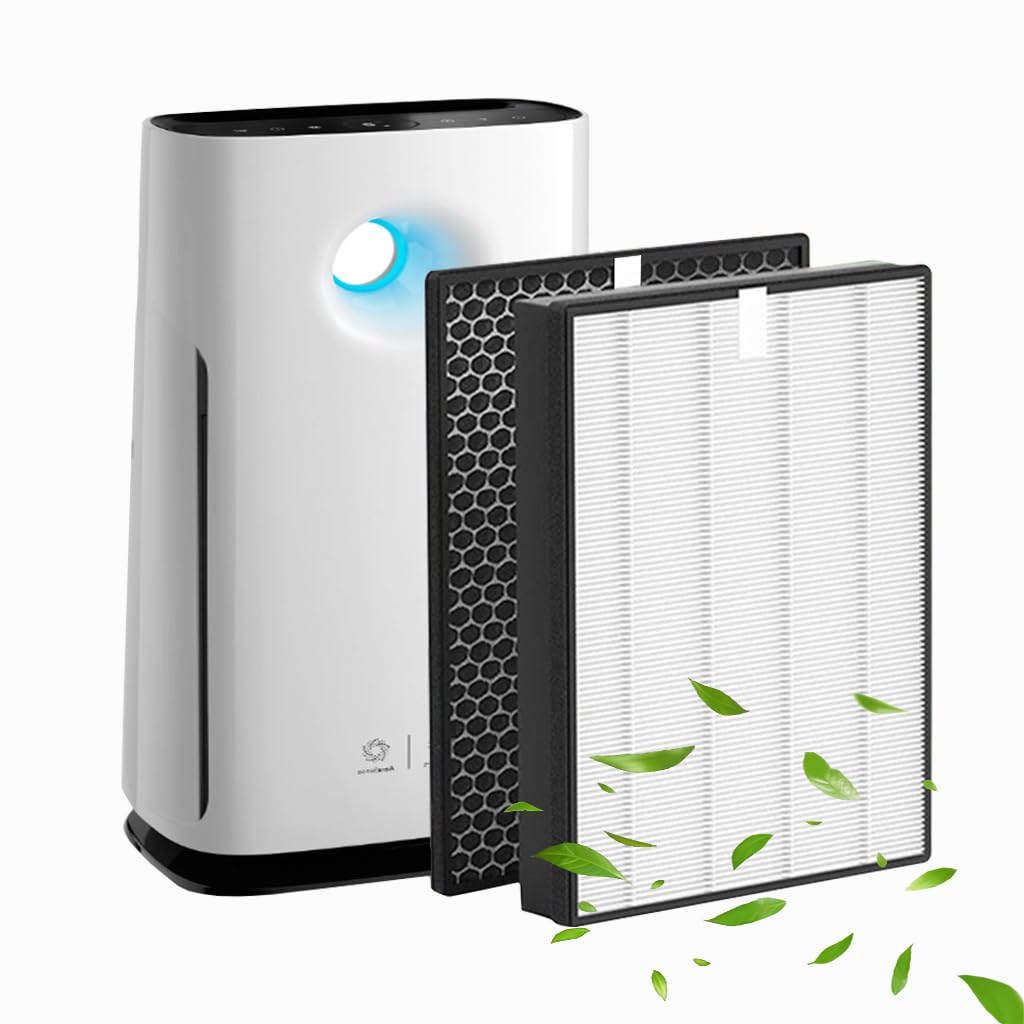 Verilux Air Purifier Filter Set for Philips Series 2000 with Dual Filtration 36x27.5x5cm