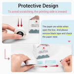 Zeitel® 3 Rolls Thermal Label Roll for D30 Thermal Label Print Paper Unique Nebula Pattern Print Label Paper 12mm x 40mm, 160 Labels per Roll, D30 Thermal Label Roll Replacement