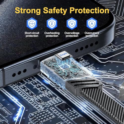 Verilux® 4 in 1 USB to Type C Cable 3.3Ft PD 65W Fast Charging Data Transfer Support Thunderbolt Light-ning Type A Equipment for iPhone 16 15 Galaxy S25 S24 MacBook iPad 2 PCS