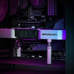 ZORBES® Graphics Card Bracket, Aluminum Alloy Graphics Card Holder Bracket, GPU Stand. Adjustable Height Graphics Card GPU Brace Support Video Card Sag Holder Bracket Support Desktop Computer Silver