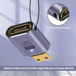 Verilux 8K Mini HDMI to HDMI Adapter with LED Indicator and 48Gbps Bandwidth | HDR 3D Dolby Support