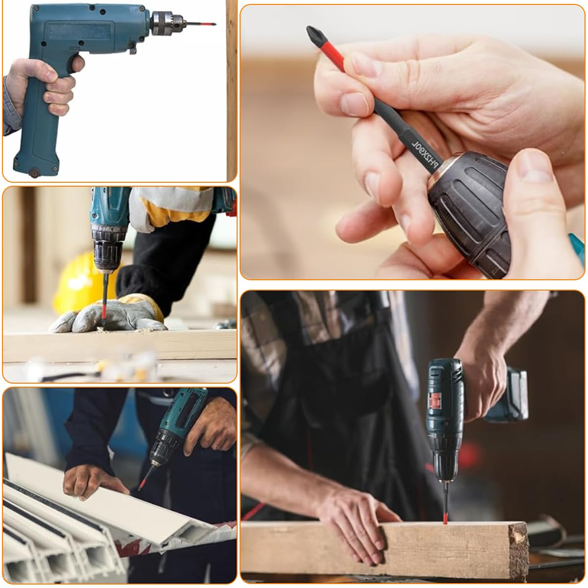 Serplex 12PCS S2 Alloy Steel TS2 Screwdriver Bits for Impact Driver