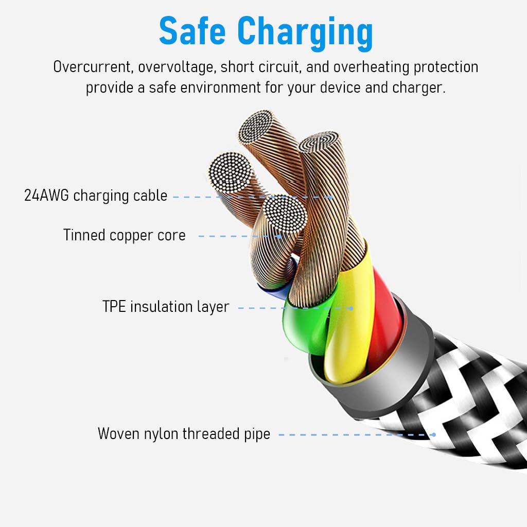 ZORBES® For Apple Watch Charger 2-In-1 Smart Watch Charger For Apple Watch Se/6/5/4/3/2/1&For Iphone 14/13/12/11/Pro/Max/Xr/Xs/X/Airpods Series For Apple Watch Charger Cable Charging,3.3Ft,Silver