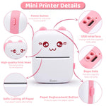 Zeitel® N1 Mini Bluetooth Thermal Printer Pink