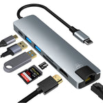 Verilux USB C Hub for Laptop with 7 in 1 Ports and 4K HDMI | 87W PD and Ethernet Adapter