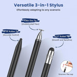 ZORBES Stylus Pens for Touch Screens with 8 Replacement Tips and 2 Disc Tips | Metal Design