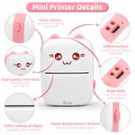 Zeitel® Portable Bluetooth Thermal Printer with Android & iOS System