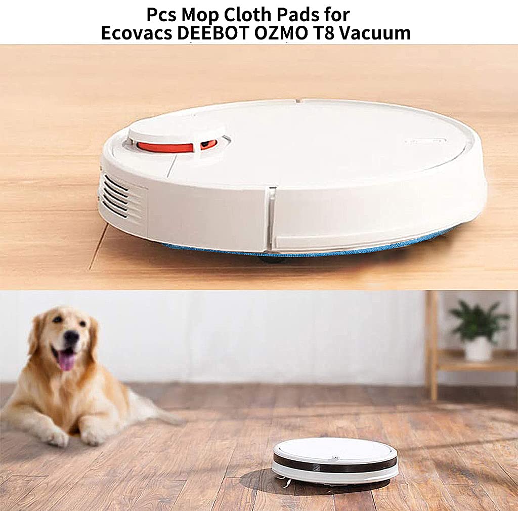 Verilux 3 Pcs Mop Cloth Pads for Ecovacs DEEBOT OZMO T8 N8+ N8 Pro Vacuum Cleaner Replacement Parts Acccessory