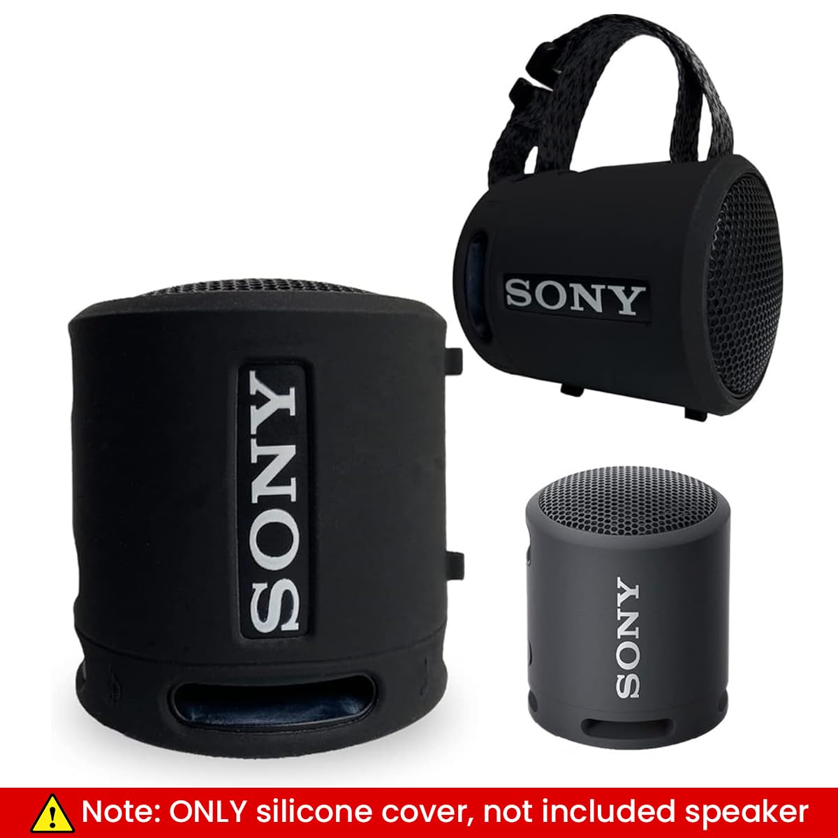 Verilux Silicone Cover Case for Sony SRS-XB13 Speaker with 4 Side Stand Pins | Shockproof Sleeve