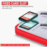 ZORBES® Switch Game Cassette Silicone Organizer for 24 Game Cartridges Empty Storage Case with Magnet Closure Creative Silicone Case Organizer for Switch Games Cartridges