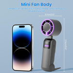 Verilux USB Fan for Desk and Travel with 10,000 RPM Turbo Motor | Stepless Airflow Control