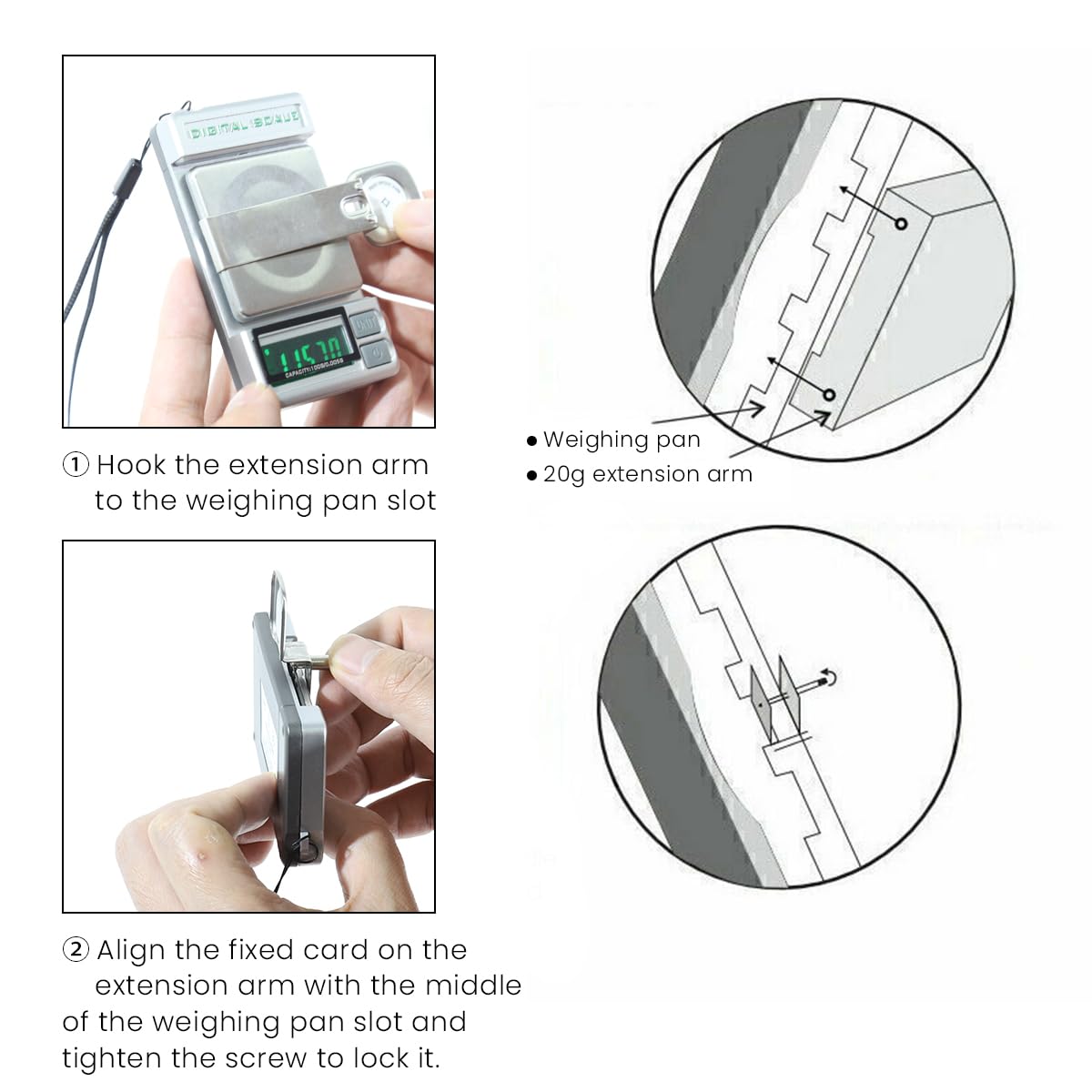 Verilux Stylus Pressure Gauge for Turntable Use with 0.005g Precision and LCD Display | Stainless Steel Scale