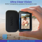 ZORBES® Compatible with Osmo Nano, Action Camera Screen Protector & Lens Cover Set, HD Tempered Glass Film with Anti-Scratch, Anti-Fingerprint, and High Transparency Protection