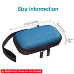 Verilux SSD Carrying Case for SanDisk 500GB–4TB featuring Dual Zippers and EVA Waterproof Design