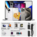 Verilux VR Headsets for Mobile Link Cable featuring 16.8ft length and right angle Type C connector | nylon braided design for smooth PC gaming