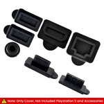 Verilux® Dust Plug for PS5, 9Pcs Dust Plug Kit for PS5/PS5 Slim Console, PS5 Silicone Dust Plugs Protector Antidust Cover Dustproof Plug for Playstation 5 Disk/Digital Console