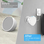 Zeitel® Adjustable Echo Pop Wall Mount - Durable Holder with Cable Organizer, Space Efficient Design for Echo Pop, Secure & Easy Installation, Echo Pop Accessory with Enhanced Sound Quality