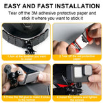 ZORBES® Helmet Chin Strap Mount for Hero 13/12/11/10/9/8/7/6/5, for SJCAM, for Insta 360