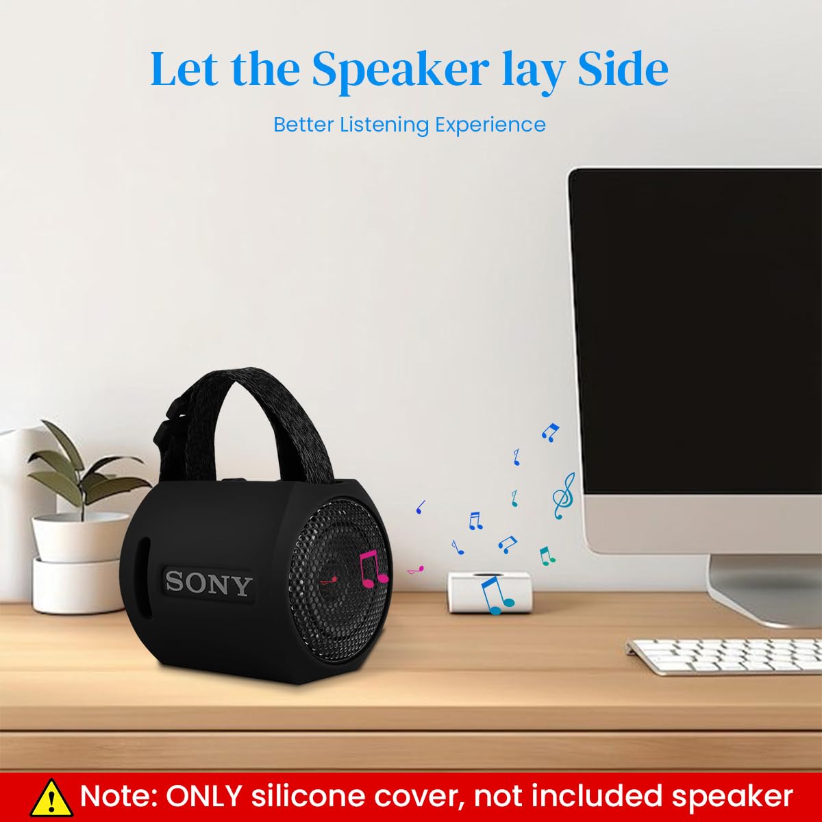 Verilux Silicone Cover Case for Sony SRS-XB13 Speaker with 4 Side Stand Pins | Shockproof Sleeve
