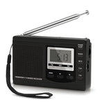 ZORBES® Portable Radio Outdoor Camping FM/MW/SW Radio Personal Radio Travel Transistor Radio LCD Radio Music Player Battery Operated Radio with Lanyard, Battery Not Included