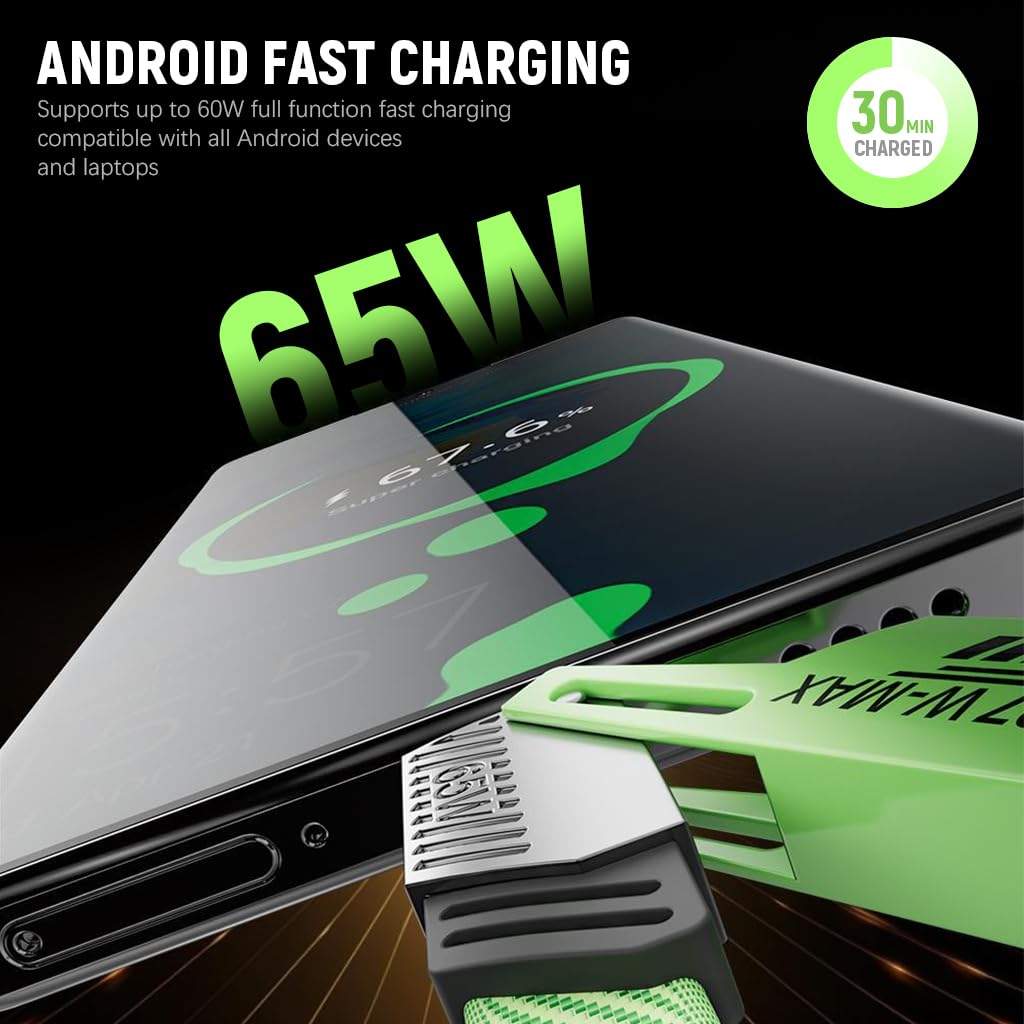 Verilux 4 in 1 USB C Charging Cable Green