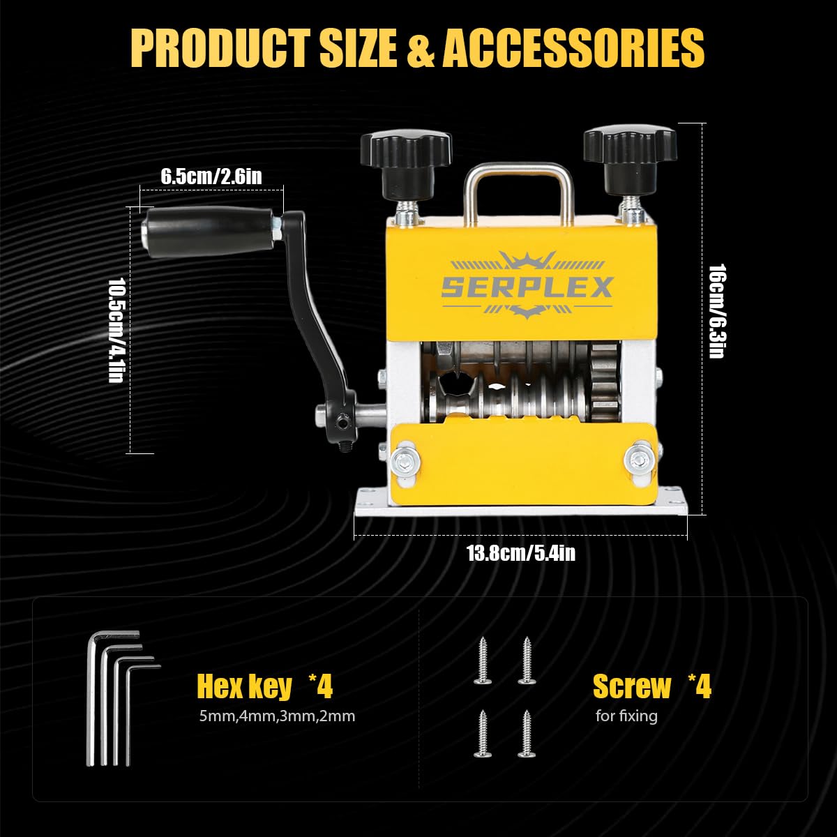 Serplex 6-in-1 Wire Stripping Tool with 5 Carbide Blades