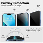 ZORBES® 2 Packs Edge to Edge Privacy Screen Protector for iPhone 14 Pro 6.1'' HD Tempered Glass Screen Protector Anti-glare Screen Protector for iPhone 14 Pro