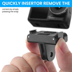 ZORBES® Magnetic Adapter Mount for DJI Action 5pro/4/3 Quick Release Adapter with Connection Adapter, for DJI Accessories, Attachable Tripod, Vlogging