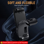 ZORBES® Protective Case for Steam Deck, Silicone Soft Cover Protector with Full Protection, Shock-Absorption and Anti-Scratch Case for Steam Deck, Not Include Steam Deck