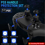 ZORBES® Silicone Cover for PS5 DualSense Edge Wireless Controller with Touchpad Protector Anti-Slip Controller Cover for PS5 Edge Controller with Thumb Grips and Extenders, No Includes Controller