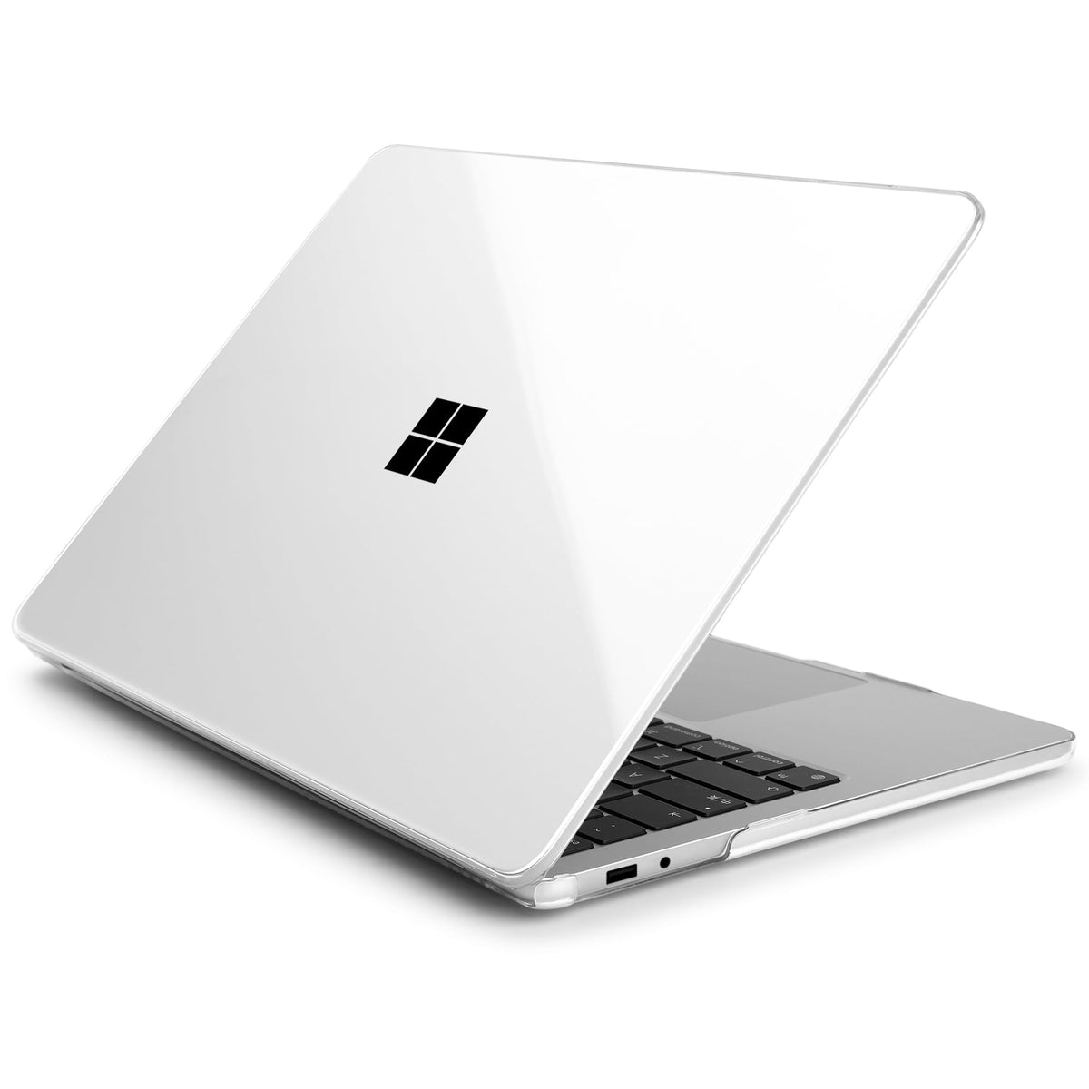 Verilux® Laptop Case for Surface Laptop 13 (Model 2095), Clear PC Protective Hard Shell Cover, Two-Piece Snap-On Laptop Case with Ventilated Cooling Design, Scratch-Resistant & Lightweight