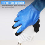 Serplex® 1 Pair Electrical Insulated Gloves Full Palm Rubberization Design 1000V Resistance Non-slip Safe Electrical Gloves Multi Purpose Electrician Work Gloves for Men Women