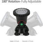Verilux Underwater Spot Light for Pond and Fountain with 36 RGB LEDs 98 in Cable | Adjustable 180° ABS Housing