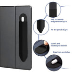 Verilux Pencil Holder Cover for Apple Pencil 1st and 2nd Generation with 2mm Thin Adhesive PU Leather and Lycra Sleeve | Secure Scratch Protection